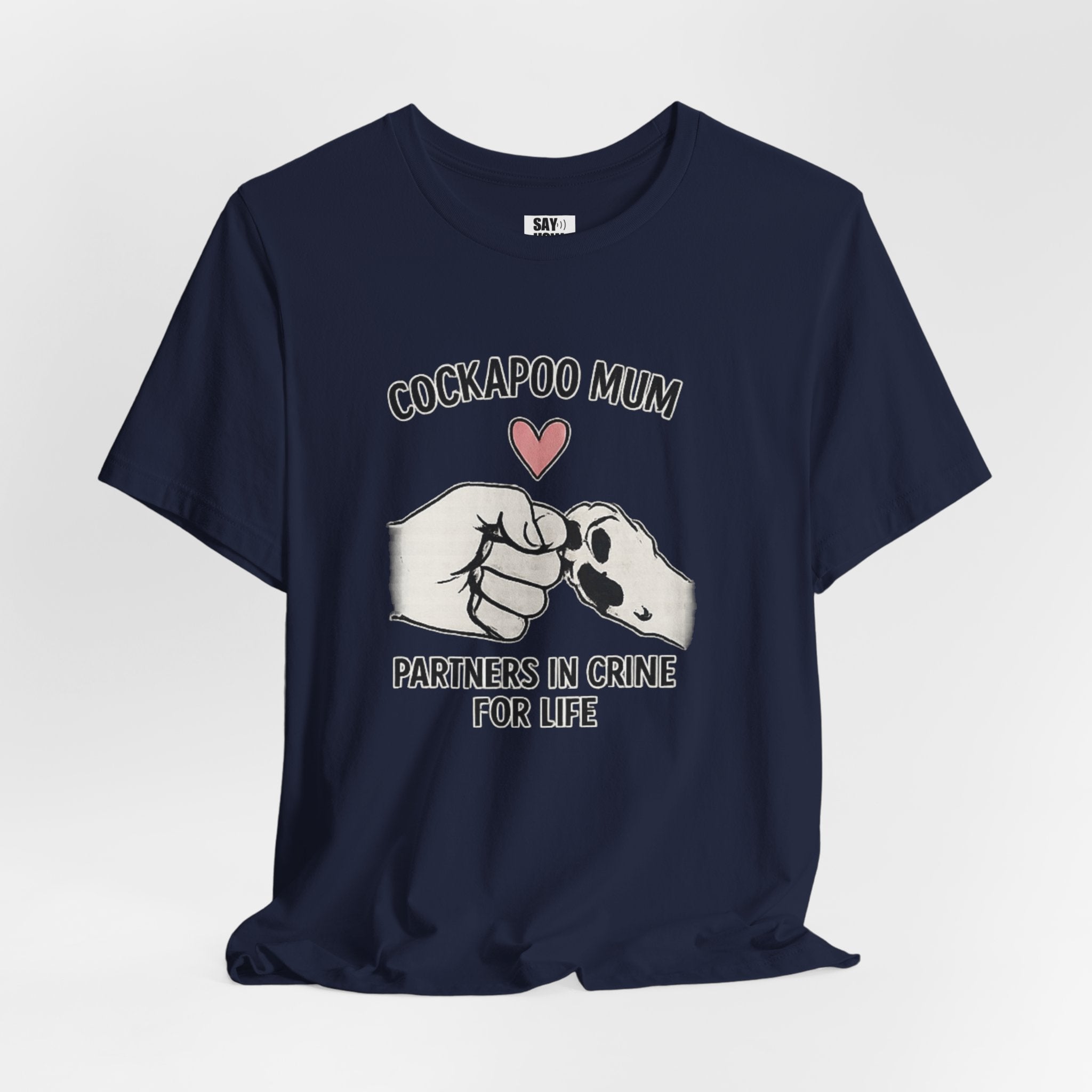 Cockapoo Mum T‑Shirt – "Partners in Crime for Life"