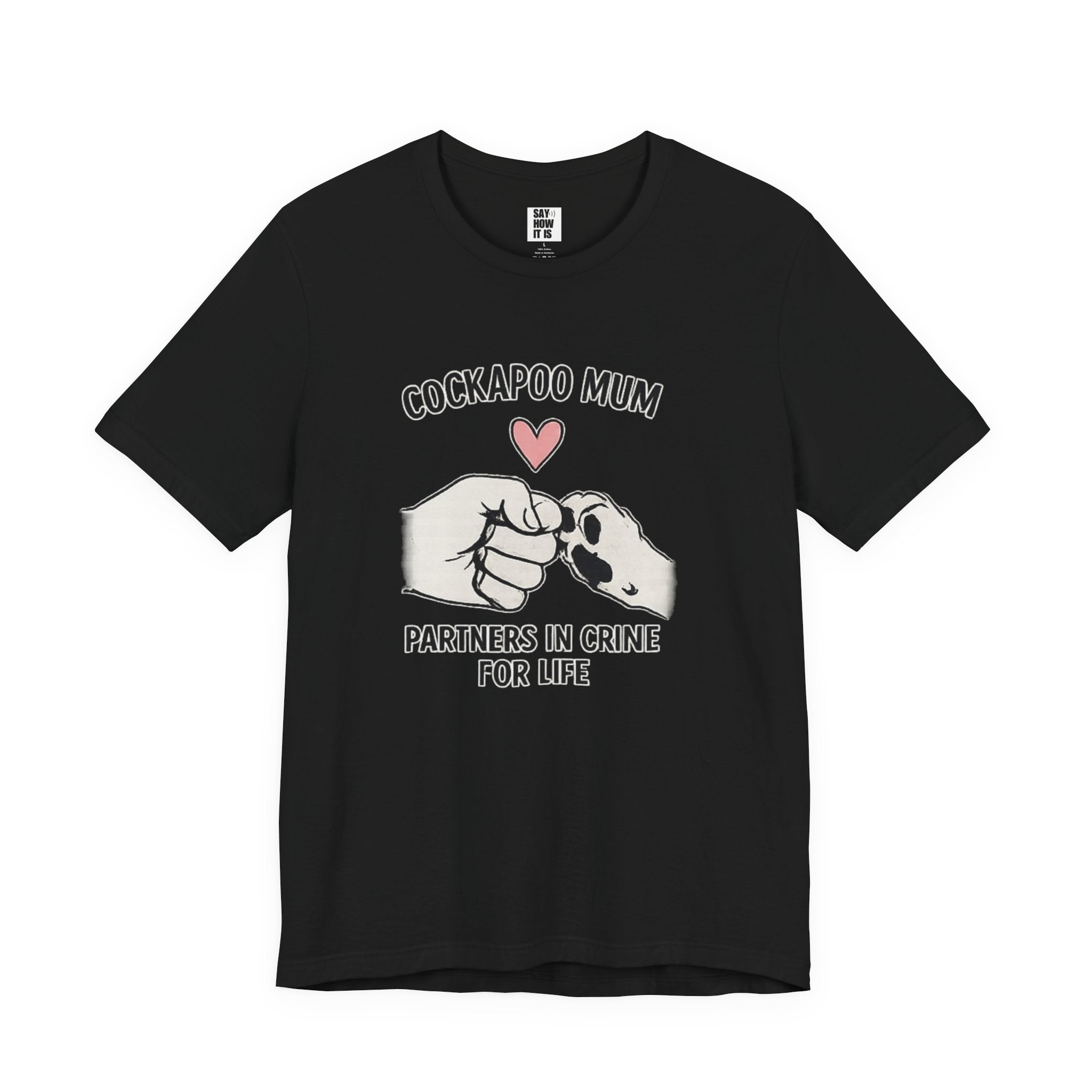 Cockapoo Mum T‑Shirt – "Partners in Crime for Life"
