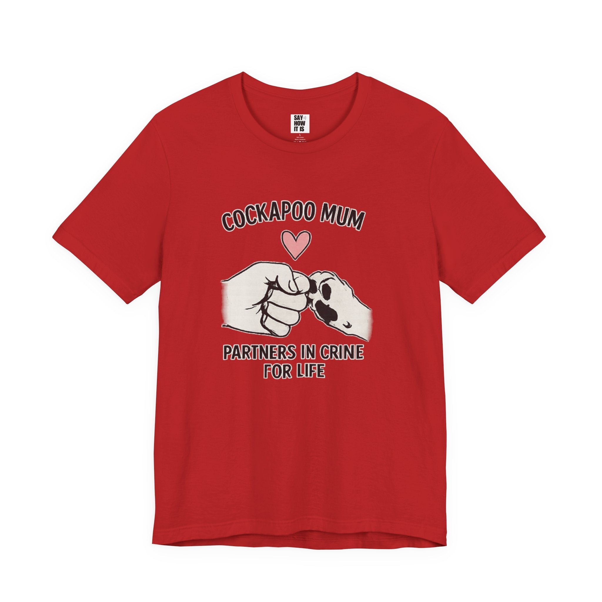 Cockapoo Mum T‑Shirt – "Partners in Crime for Life"