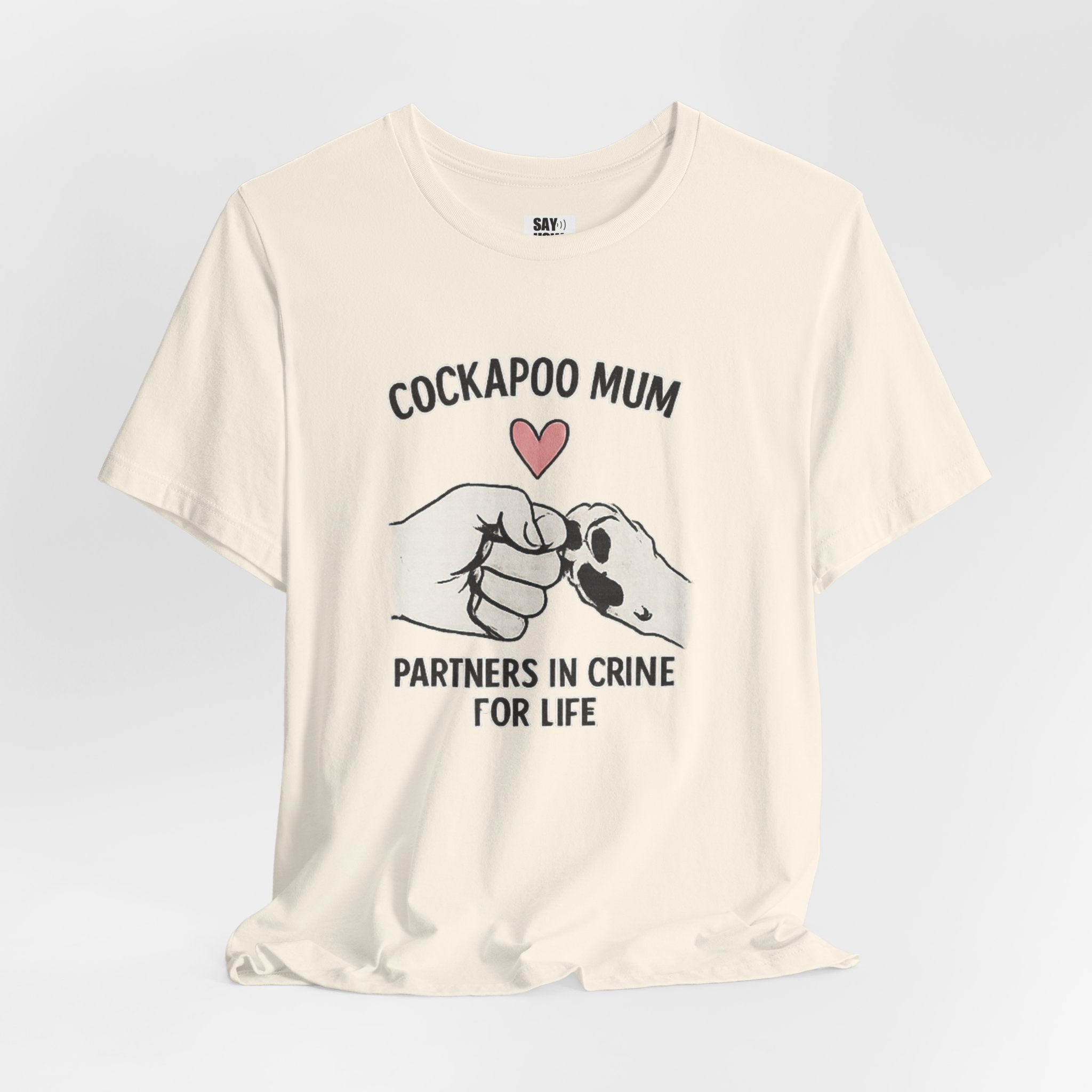 Cockapoo Mum T‑Shirt – "Partners in Crime for Life"