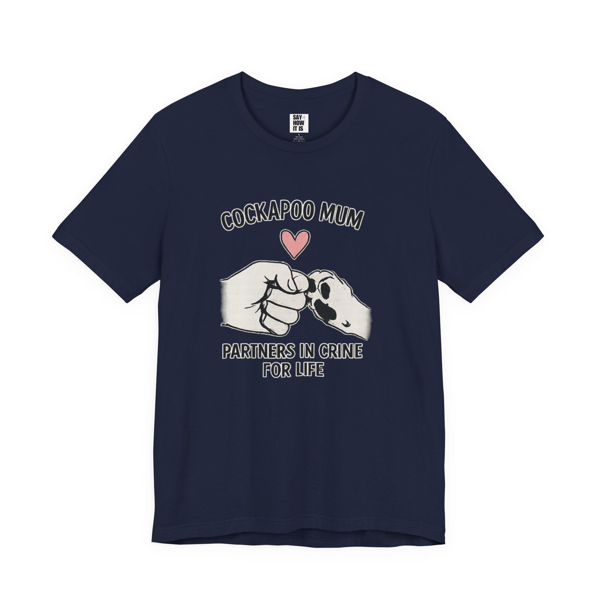 Cockapoo Mum T‑Shirt – "Partners in Crime for Life"