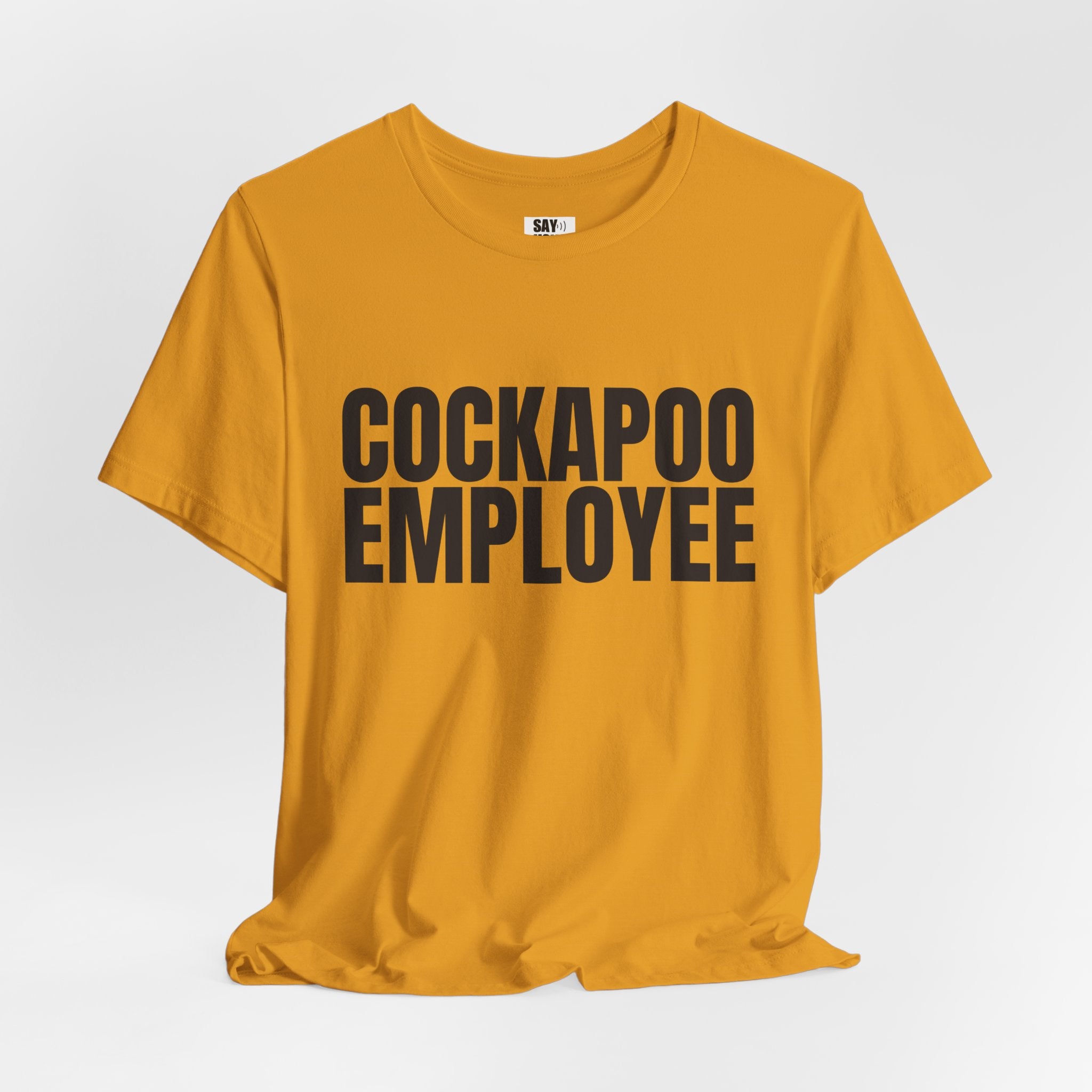 Cockapoo Employee T‑Shirt — Funny Dog Lover Tee