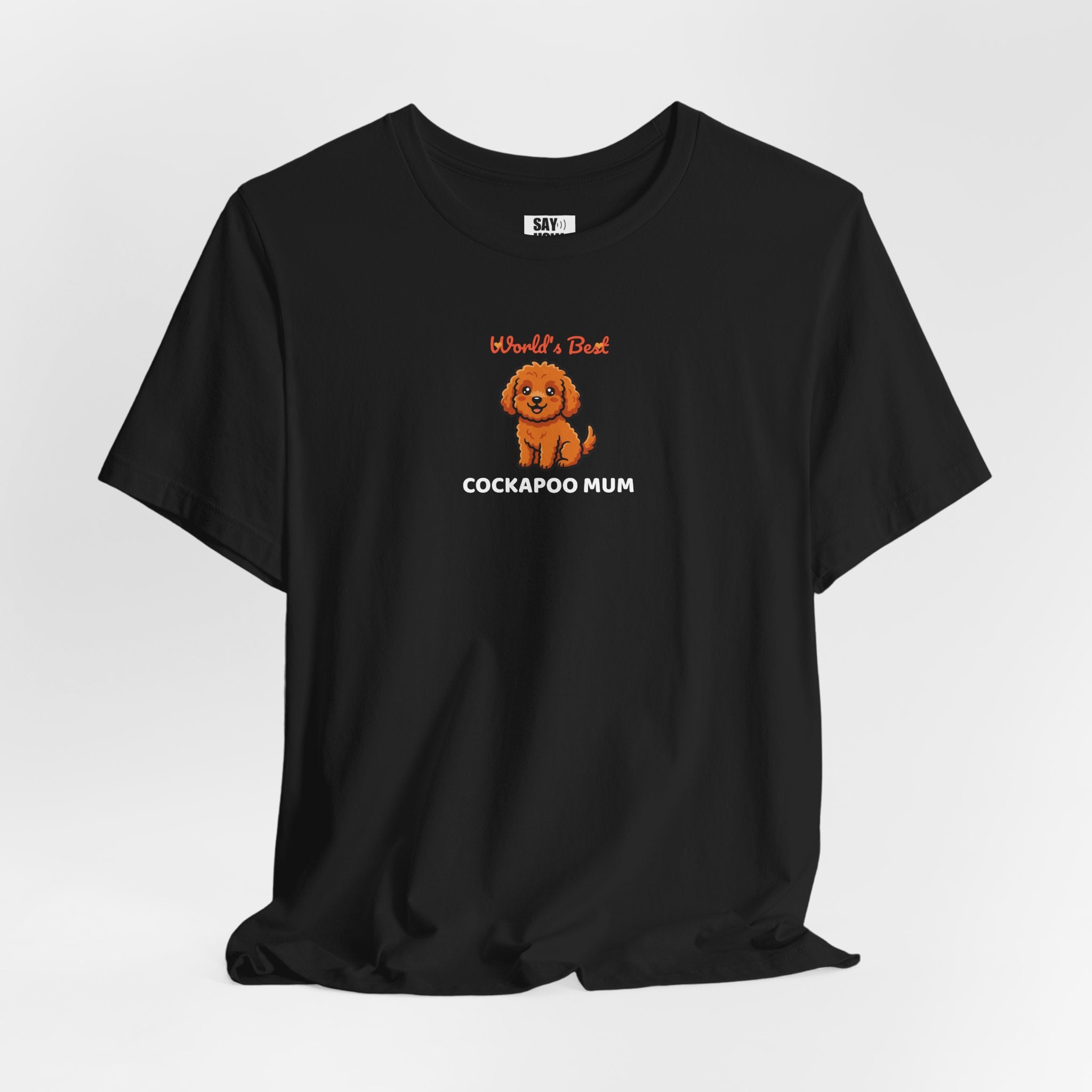 World's Best Cockapoo Mum T-Shirt-Black