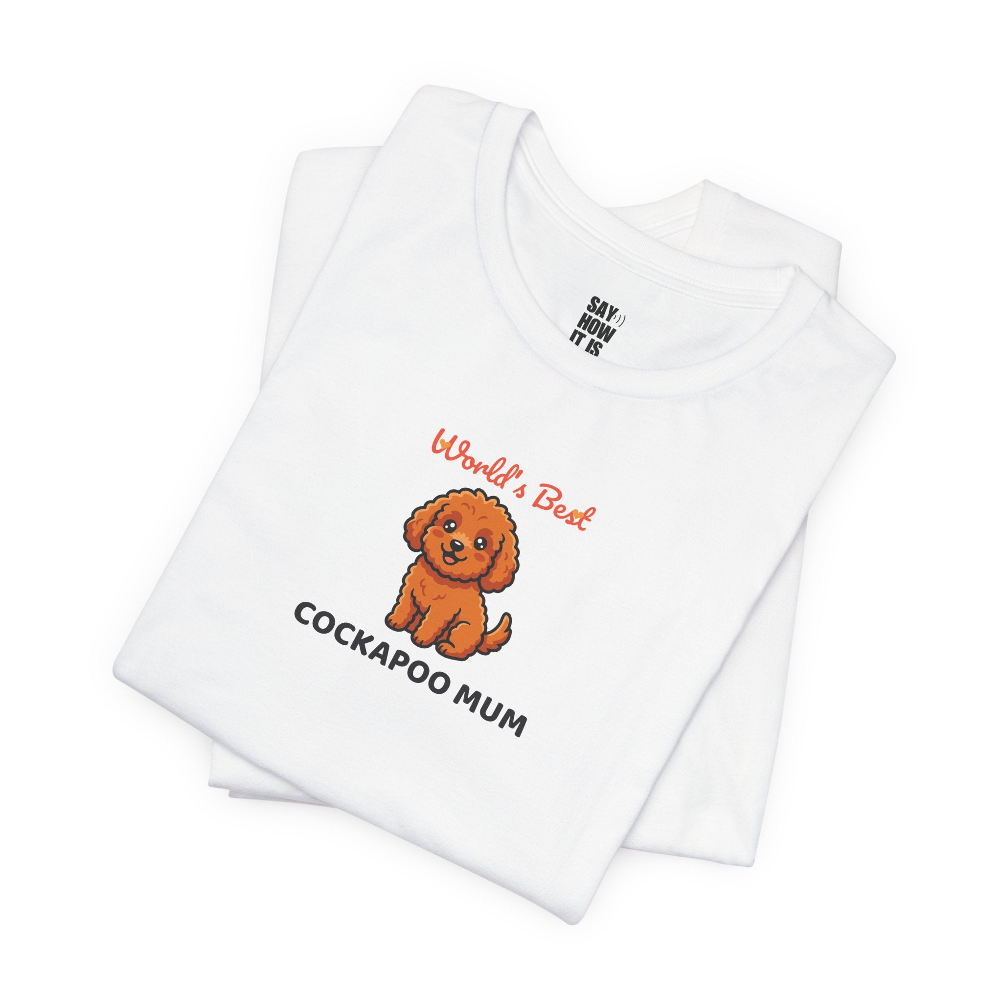 World's Best Cockapoo Mum T-Shirt-White