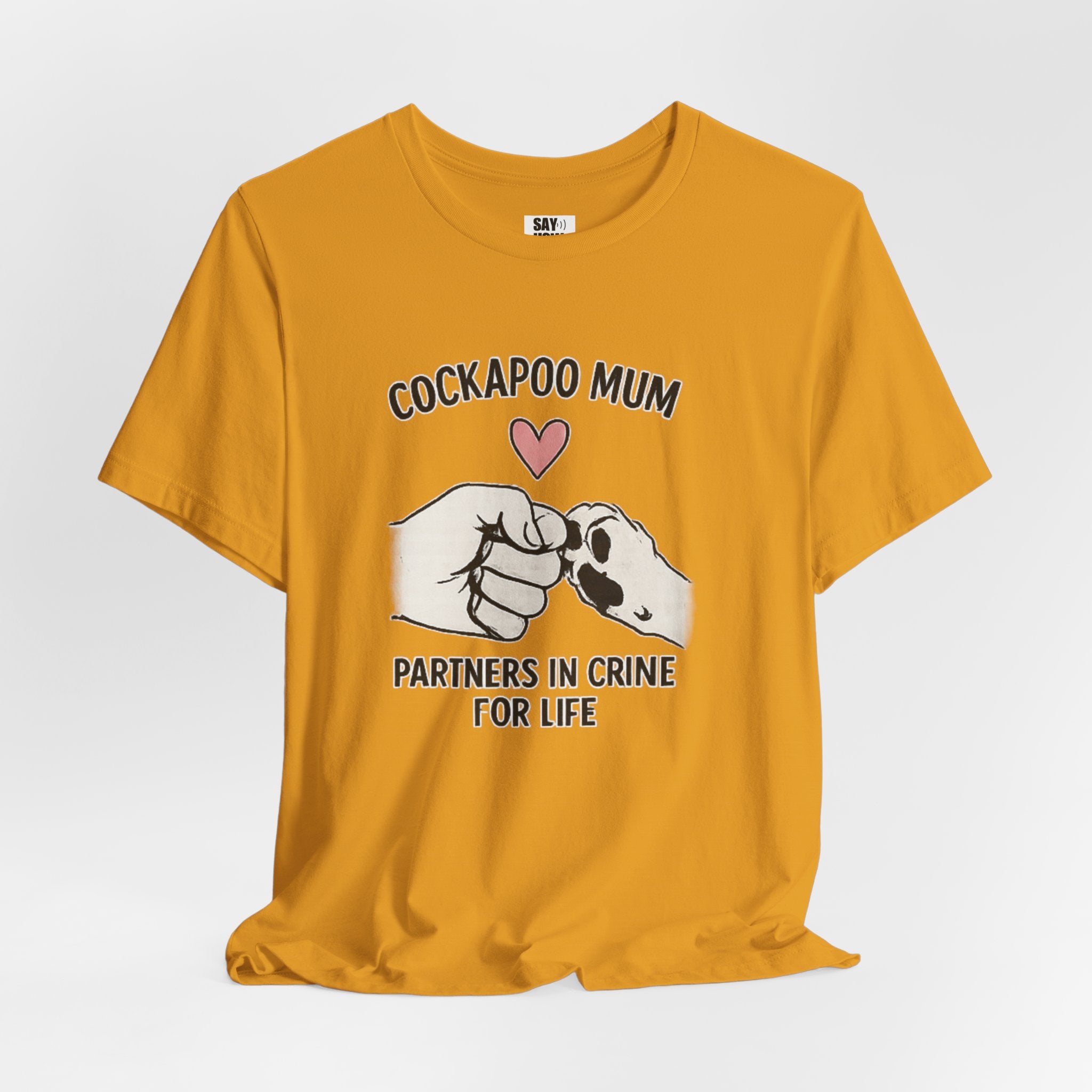 Cockapoo Mum T‑Shirt – "Partners in Crime for Life"