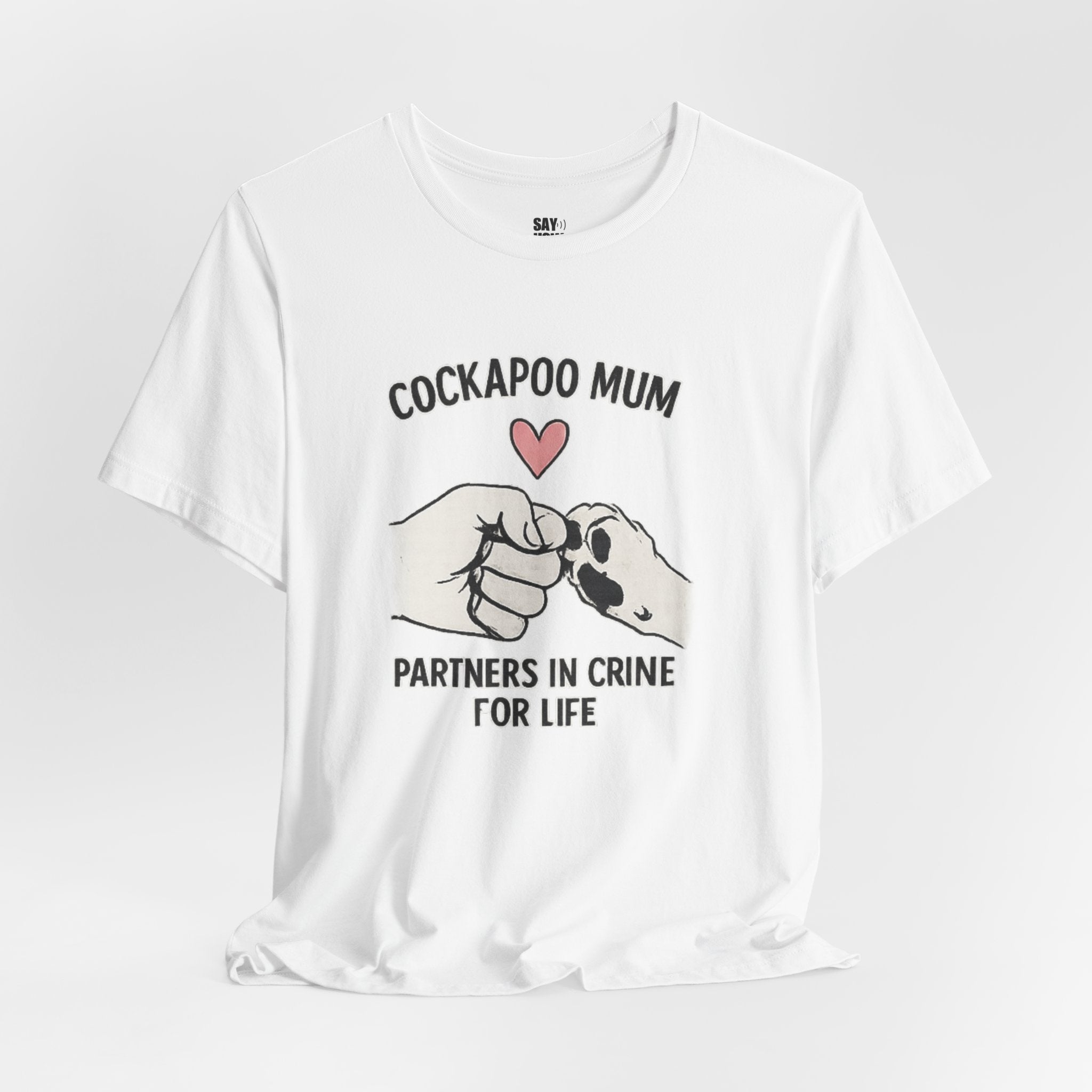 Cockapoo Mum T‑Shirt – "Partners in Crime for Life"
