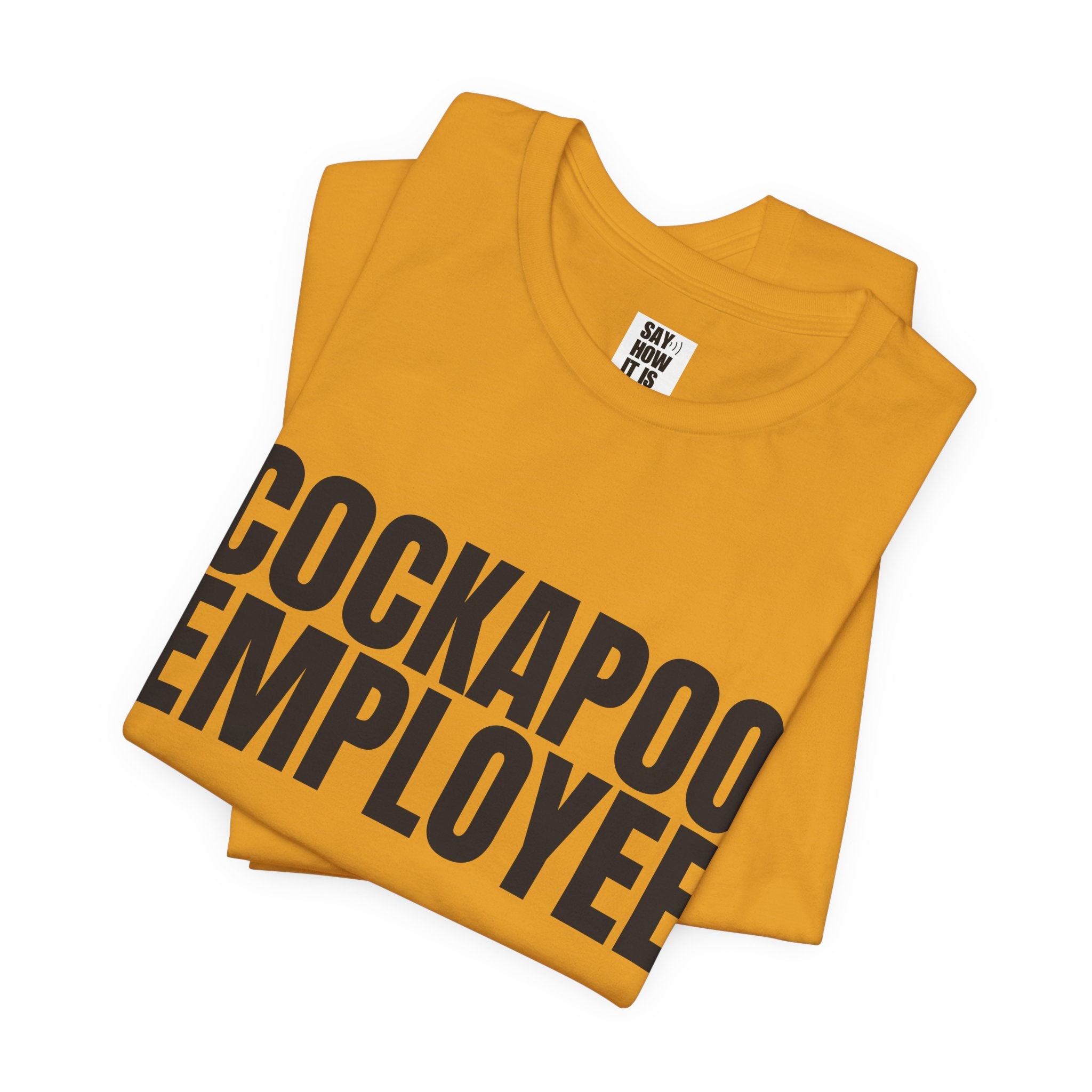 Cockapoo Employee T‑Shirt — Funny Dog Lover Tee