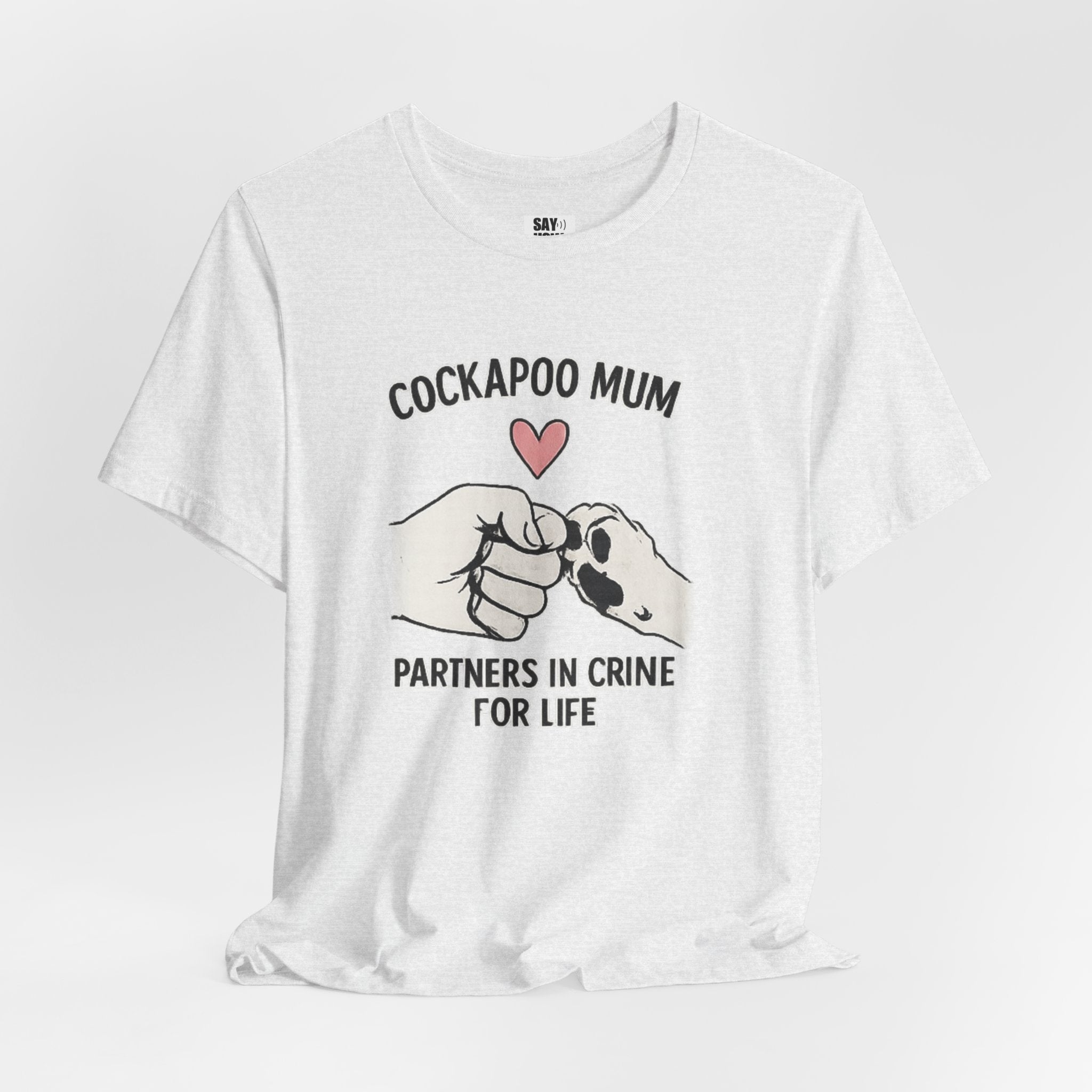 Cockapoo Mum T‑Shirt – "Partners in Crime for Life"