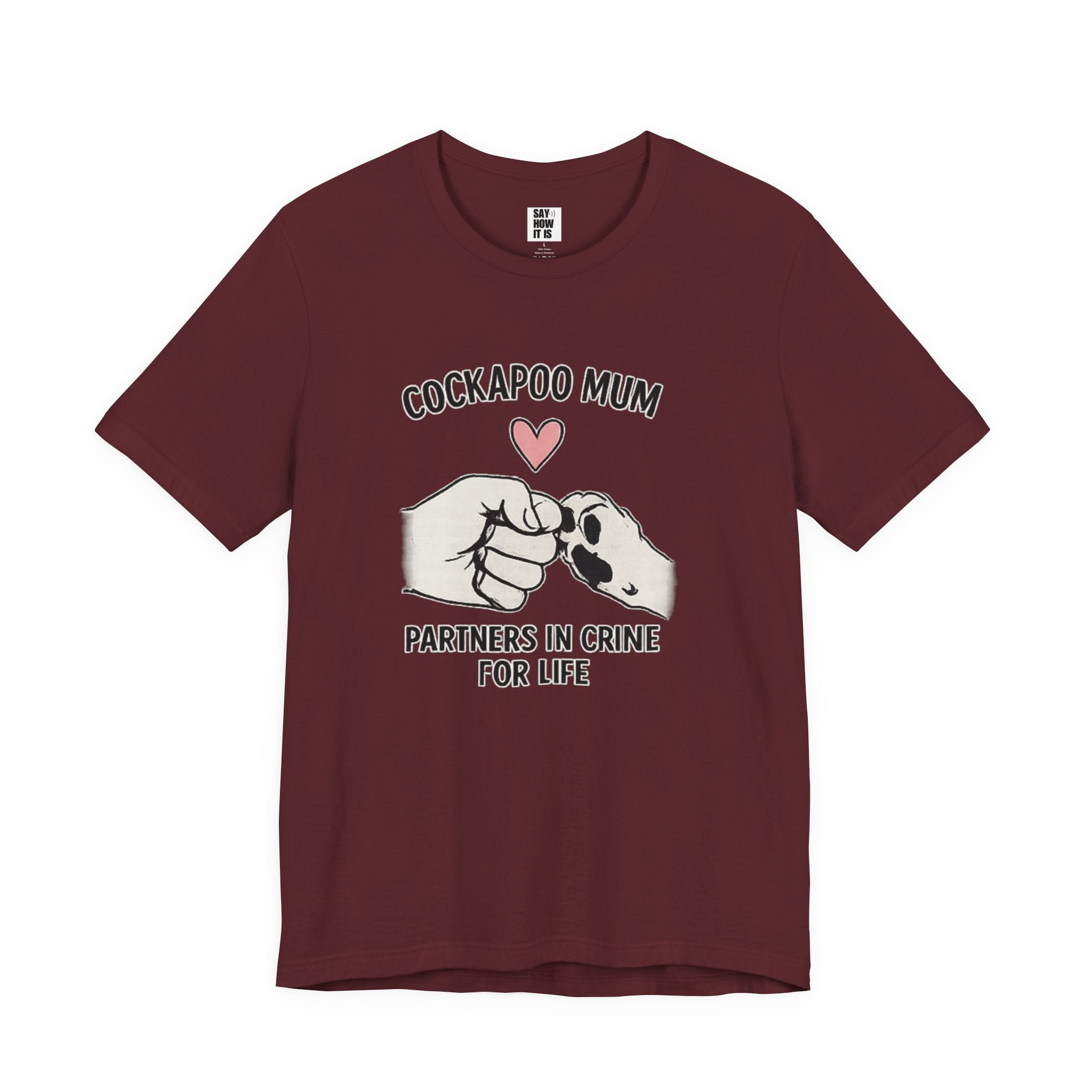 Cockapoo Mum T‑Shirt – "Partners in Crime for Life"