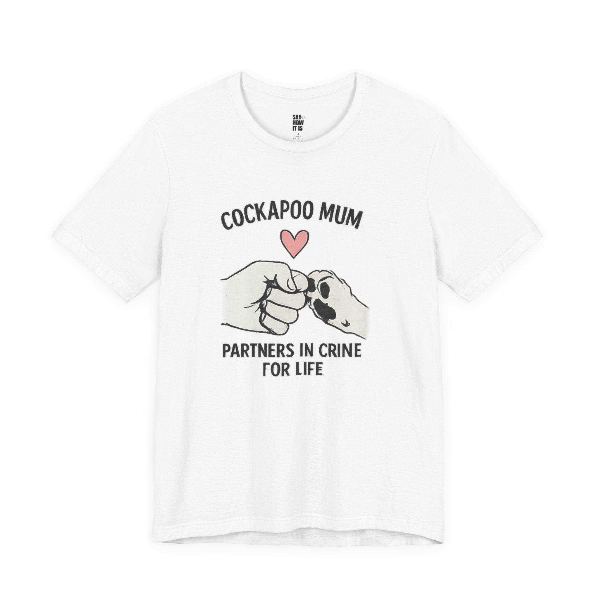 Cockapoo Mum T‑Shirt – "Partners in Crime for Life"