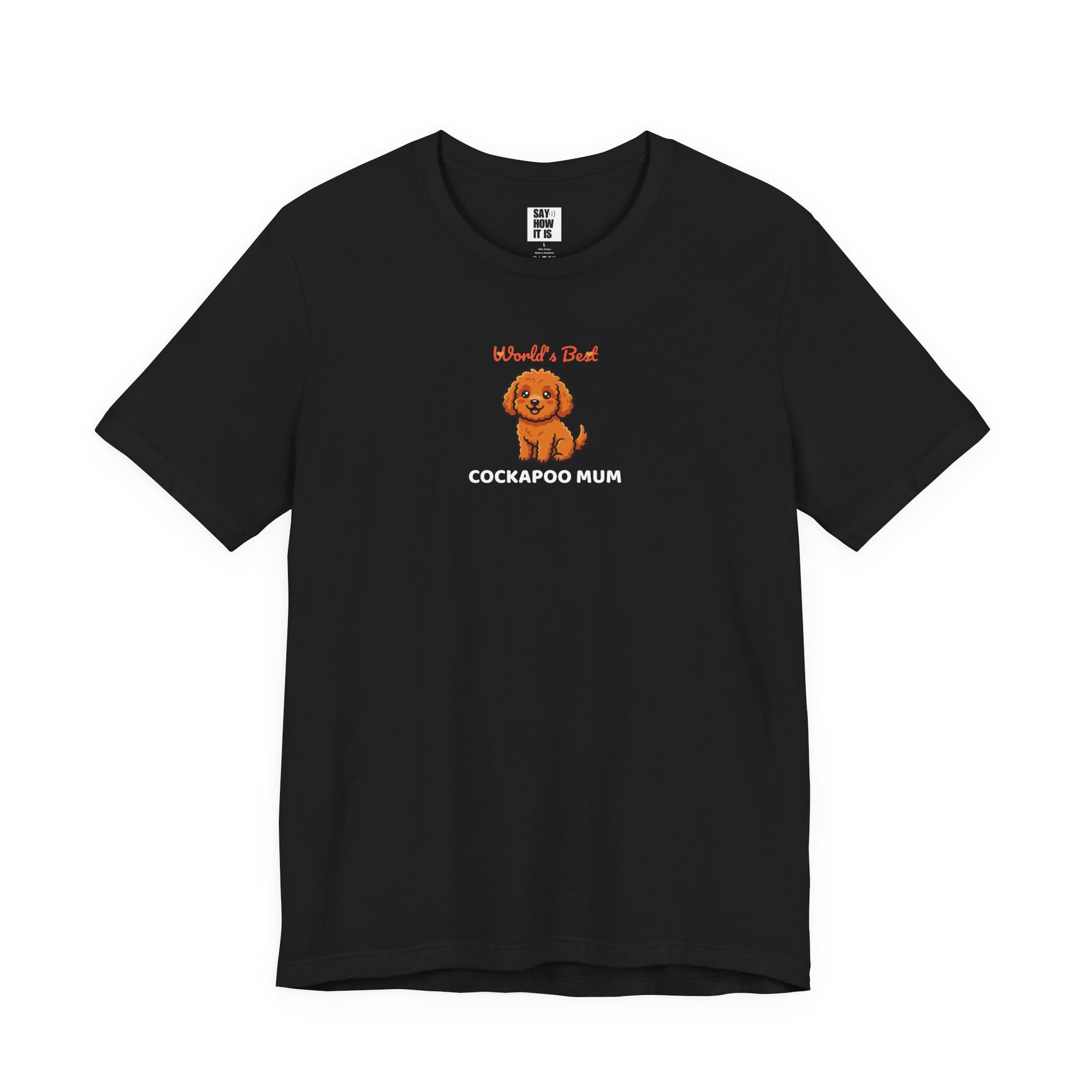 World's Best Cockapoo Mum T-Shirt-Black