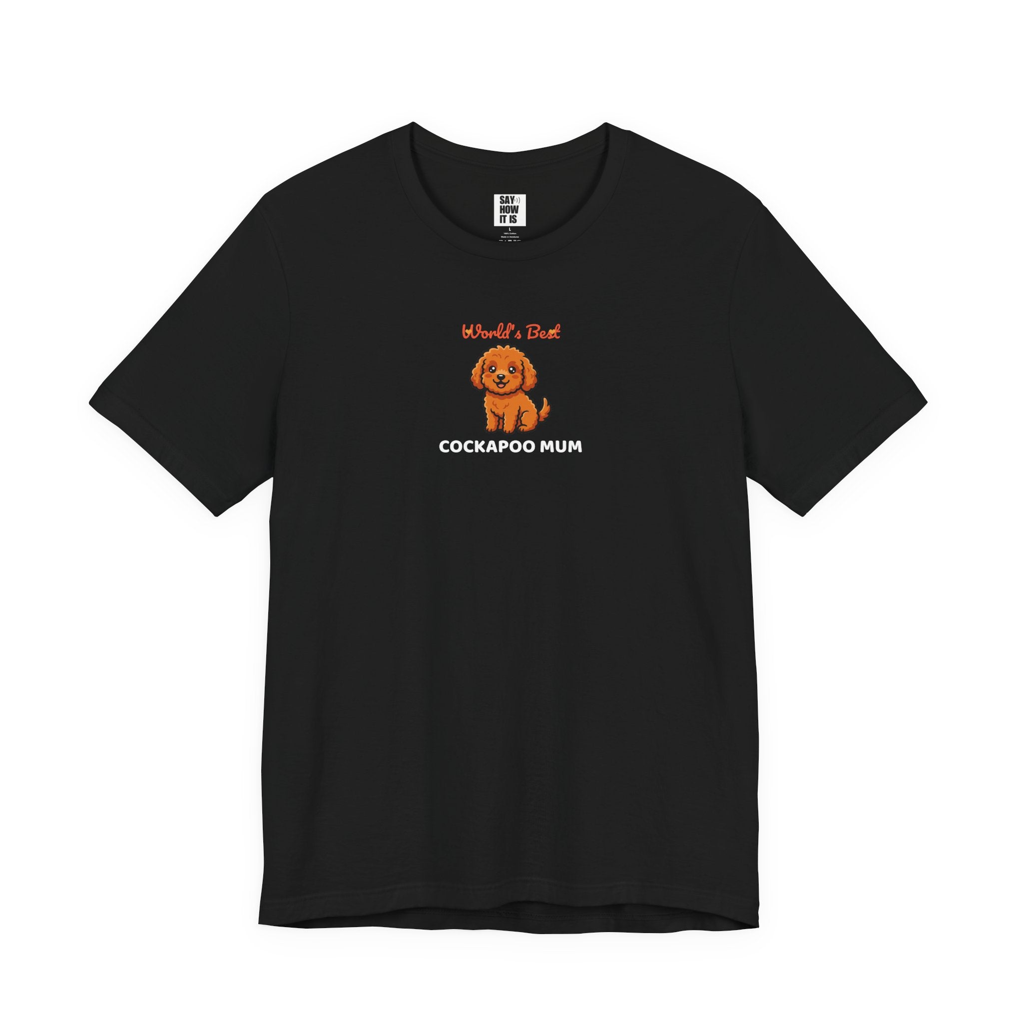 World's Best Cockapoo Mum T-Shirt-Black