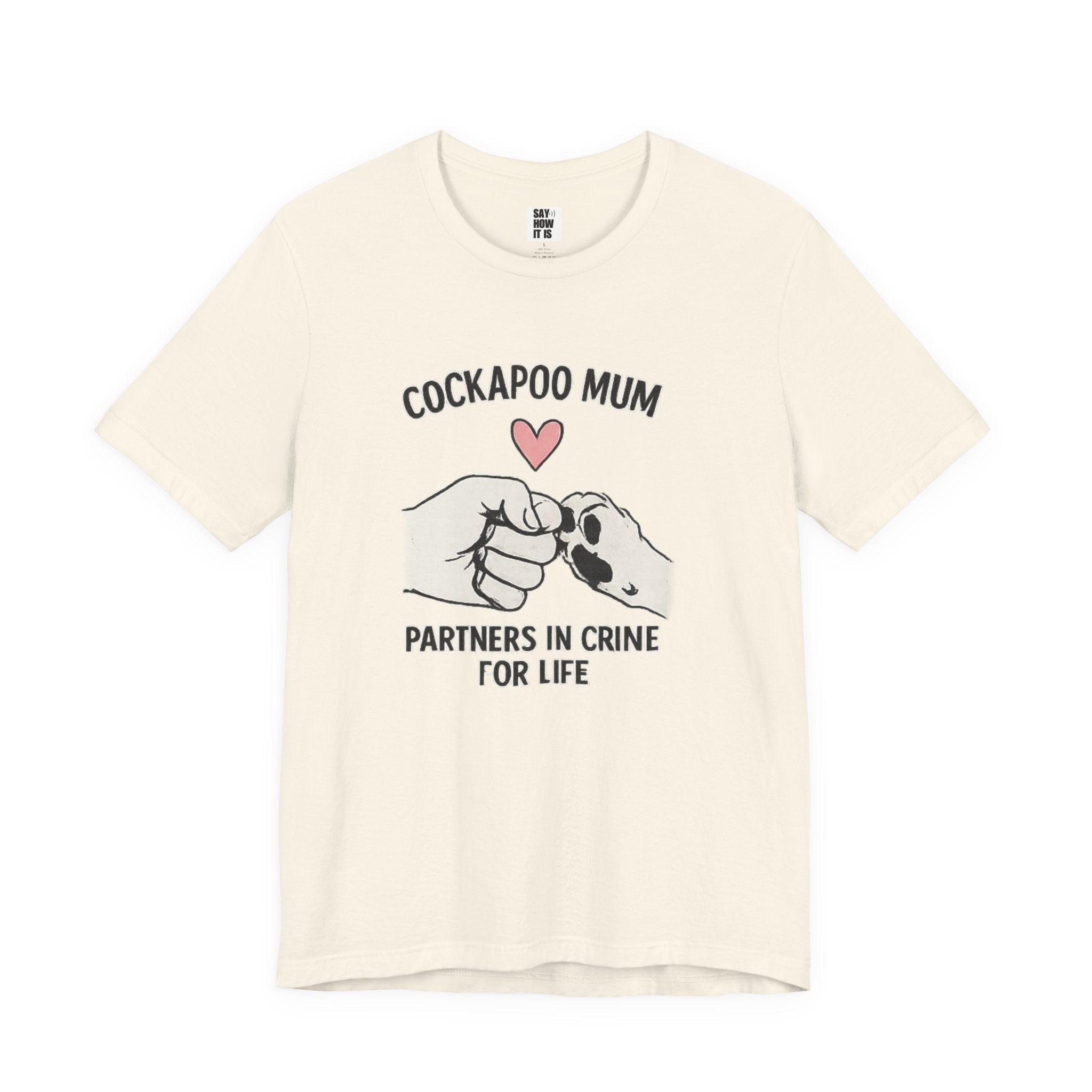 Cockapoo Mum T‑Shirt – "Partners in Crime for Life"