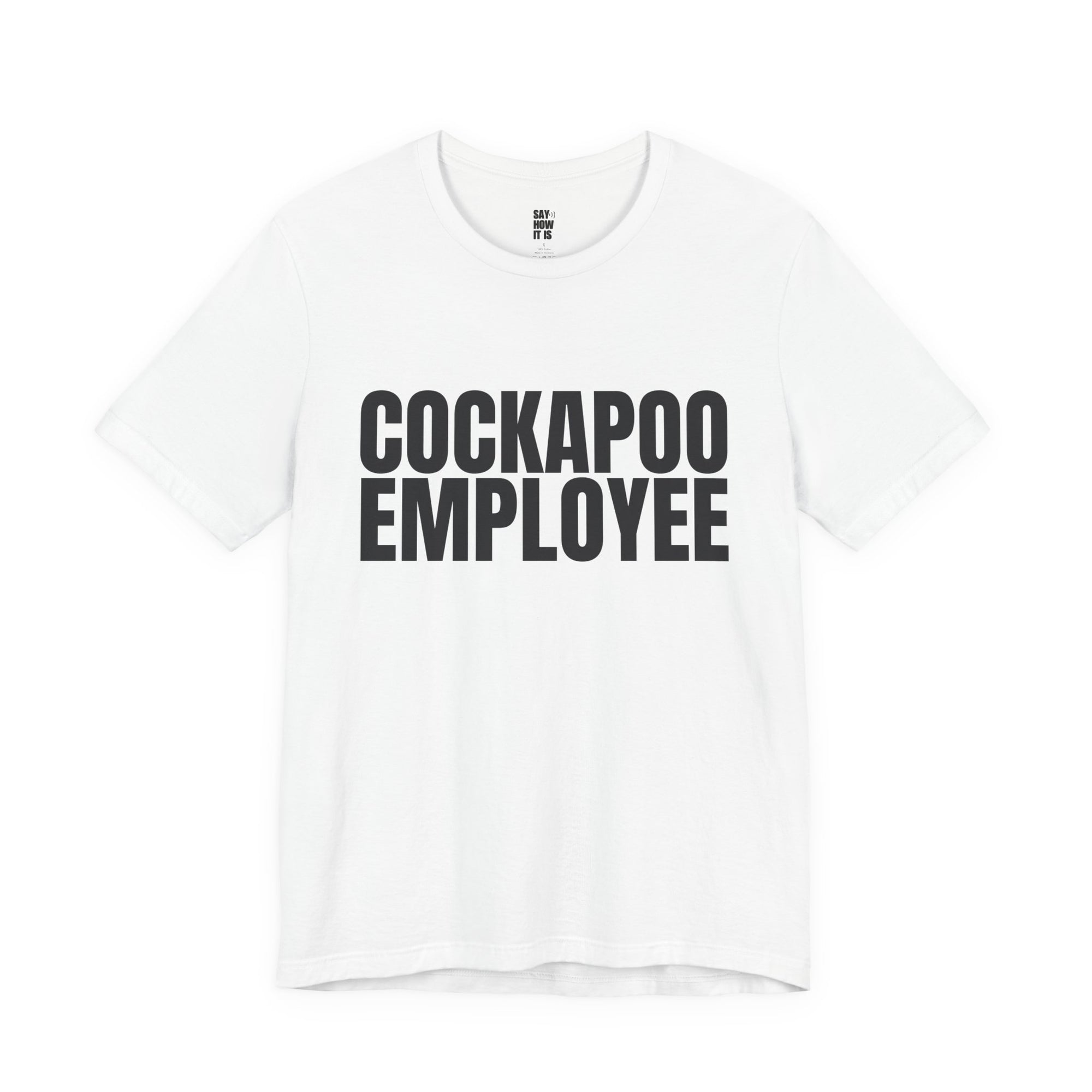 Cockapoo Employee T‑Shirt — Funny Dog Lover Tee