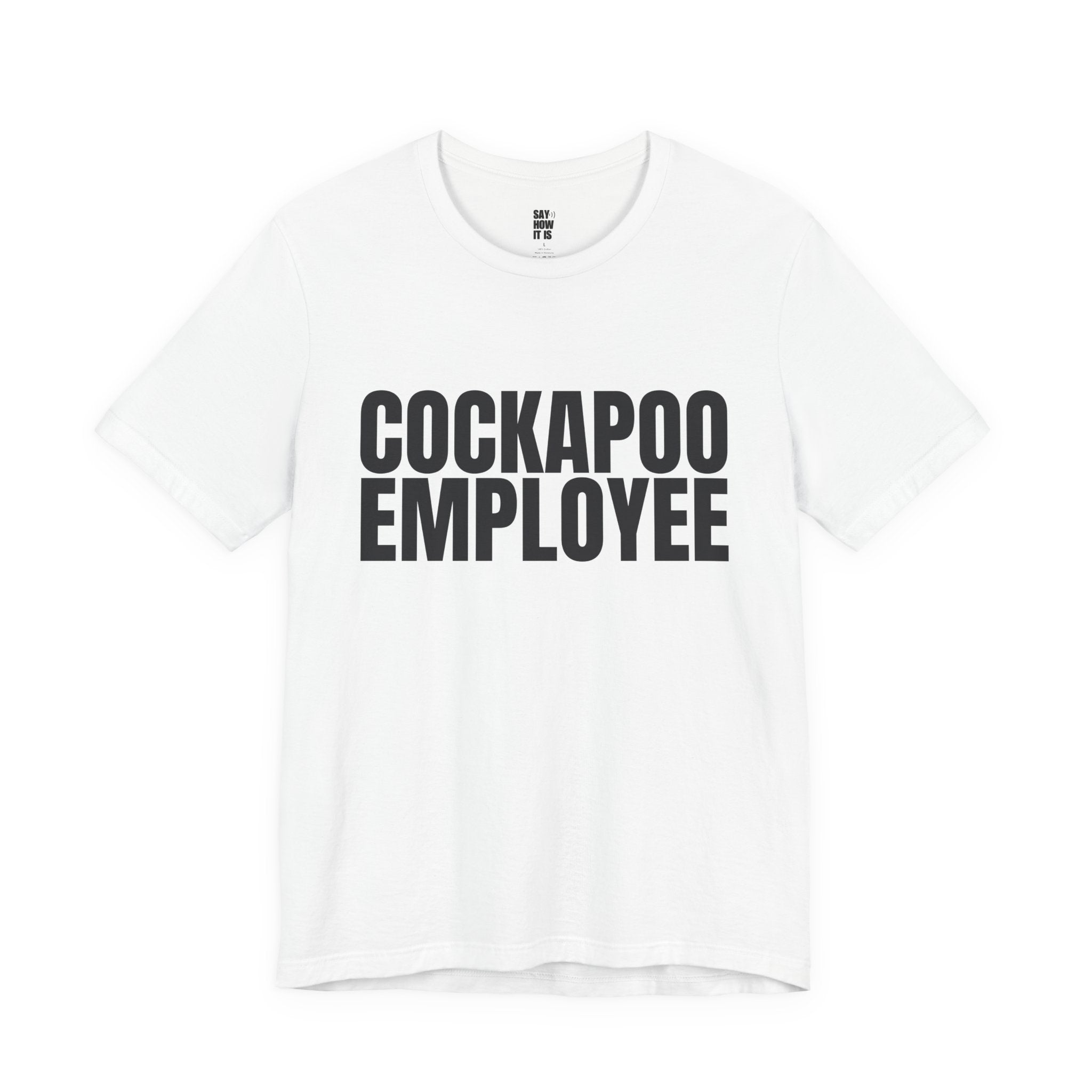 Cockapoo Employee T‑Shirt — Funny Dog Lover Tee