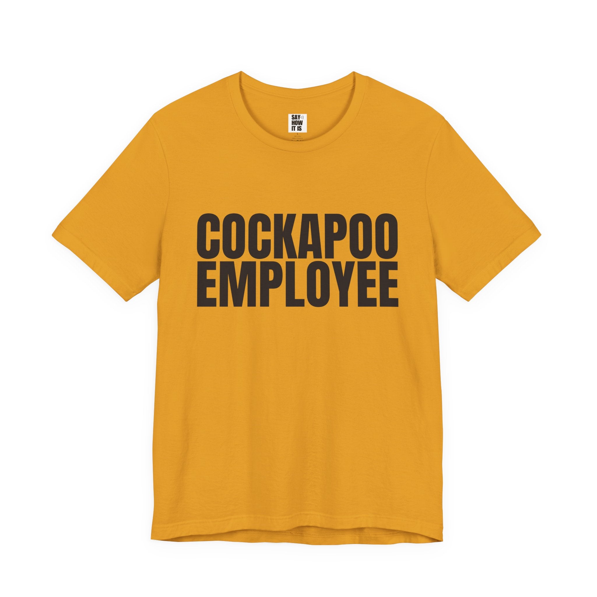 Cockapoo Employee T‑Shirt — Funny Dog Lover Tee