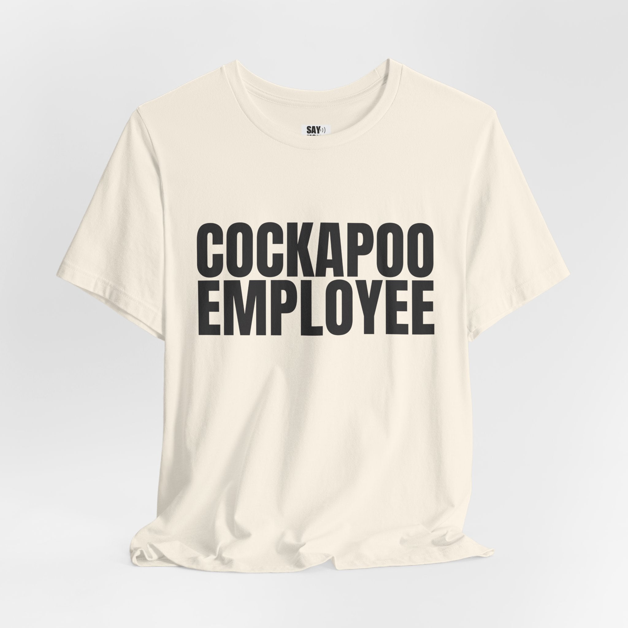 Cockapoo Employee T‑Shirt — Funny Dog Lover Tee