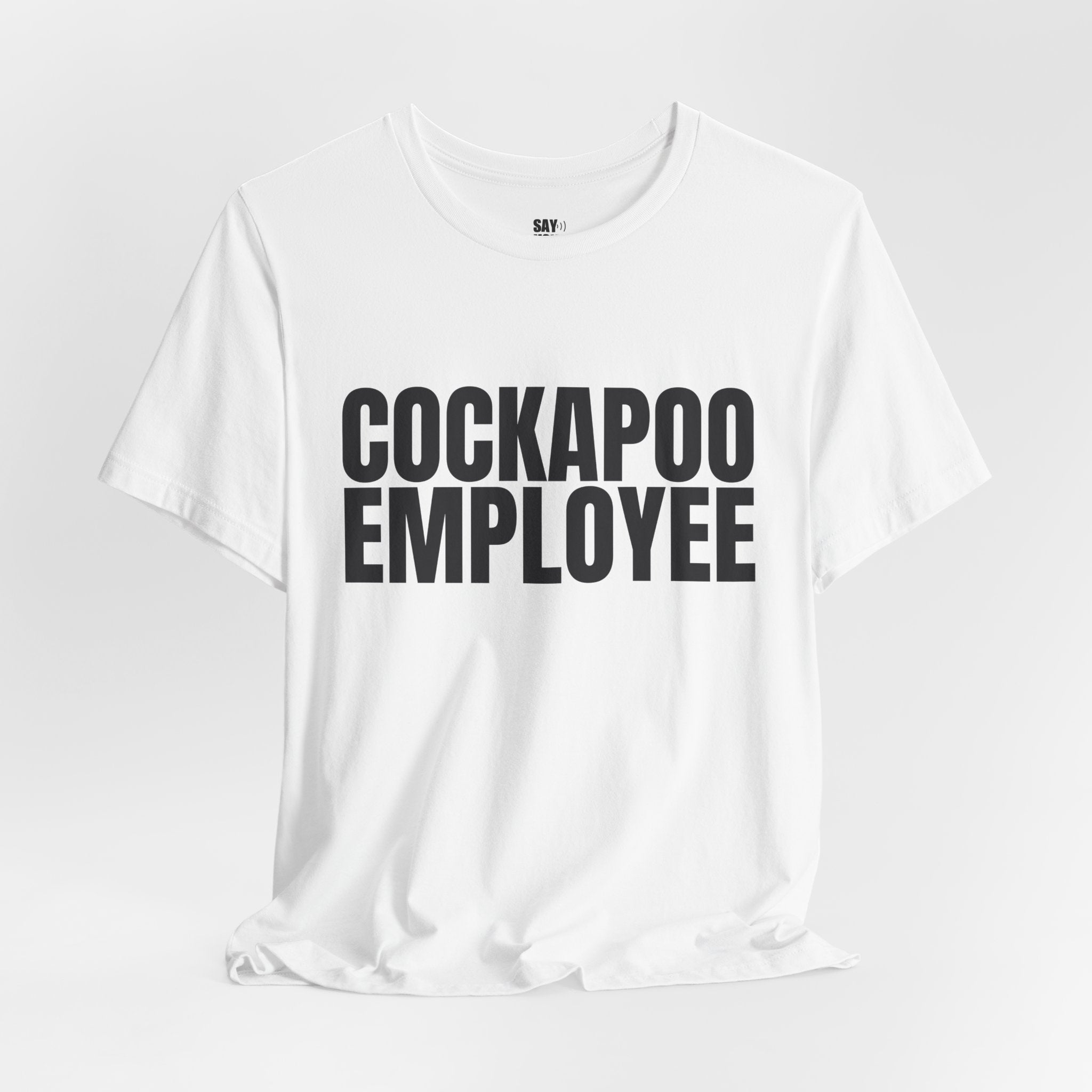 Cockapoo Employee T‑Shirt — Funny Dog Lover Tee