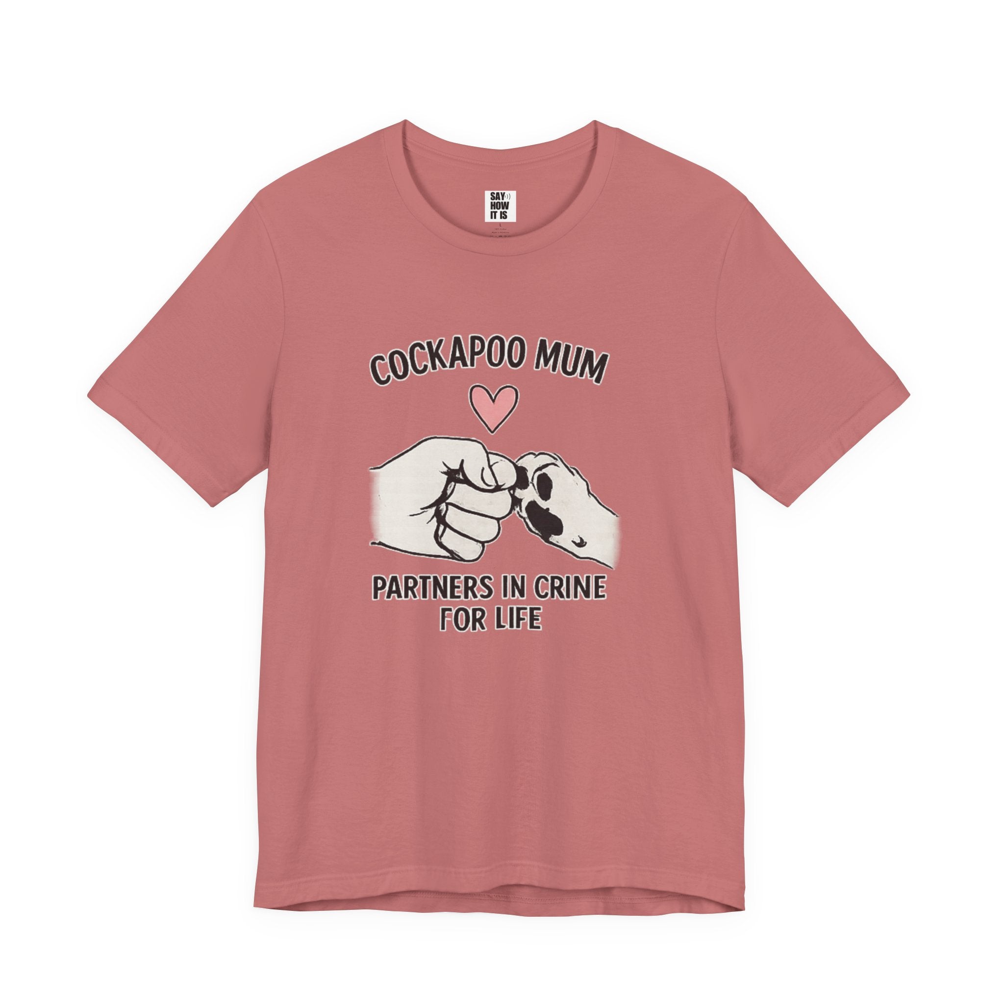 Cockapoo Mum T‑Shirt – "Partners in Crime for Life"