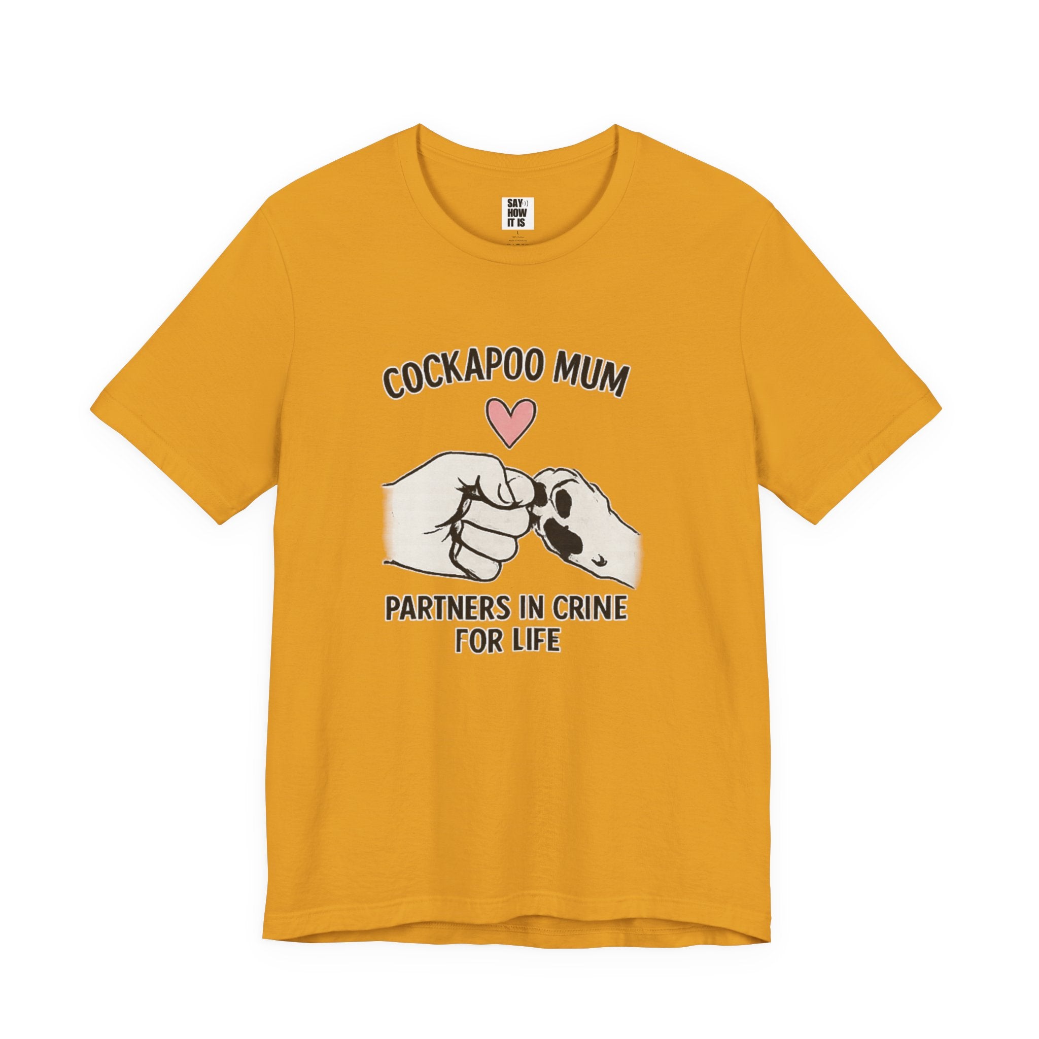 Cockapoo Mum T‑Shirt – "Partners in Crime for Life"