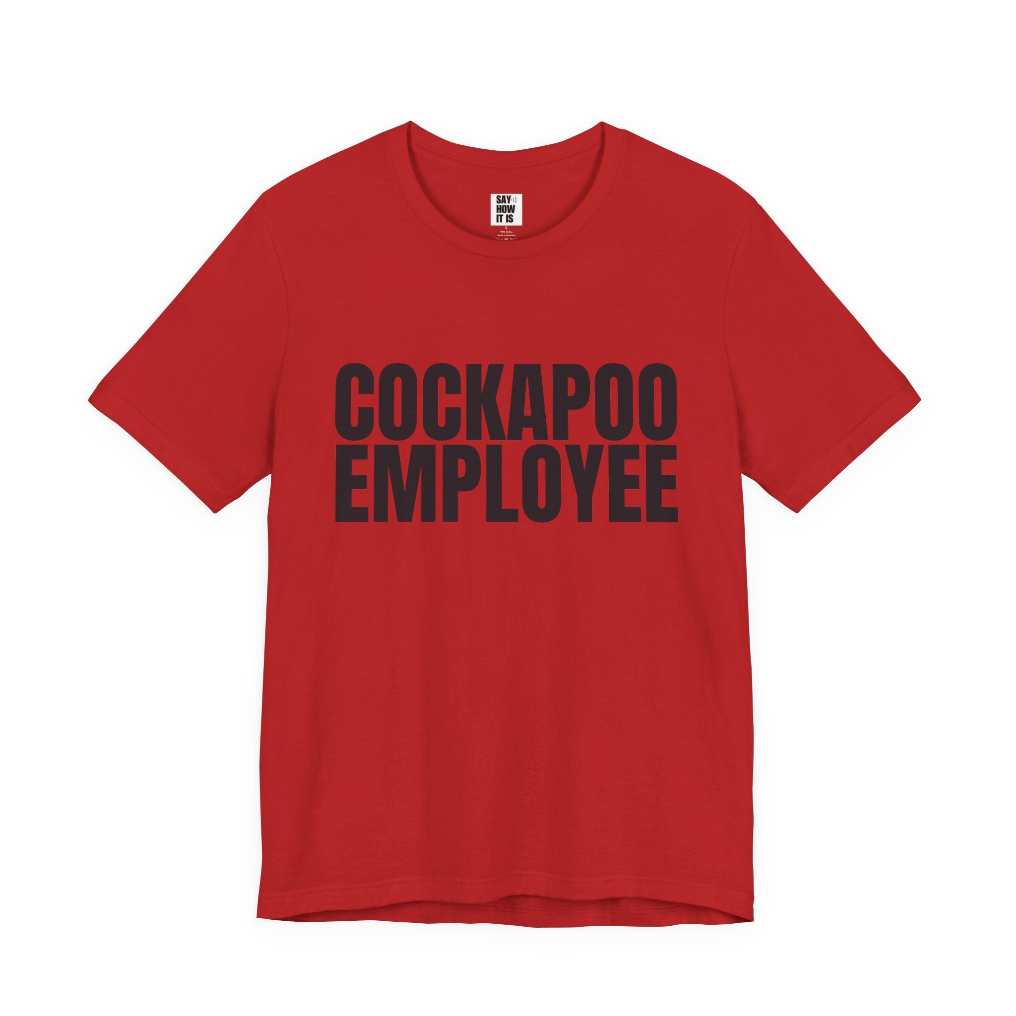 Cockapoo Employee T‑Shirt — Funny Dog Lover Tee