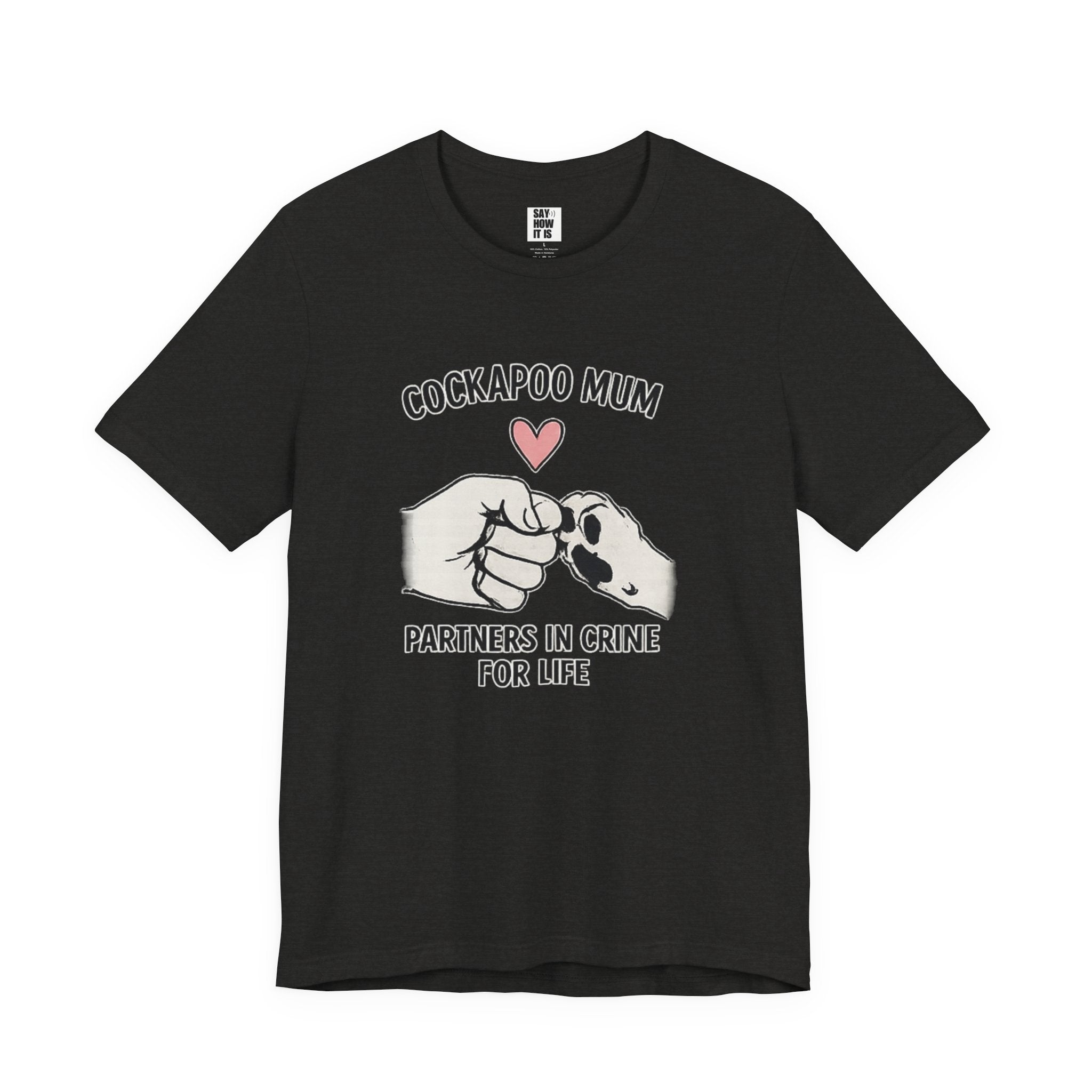 Cockapoo Mum T‑Shirt – "Partners in Crime for Life"