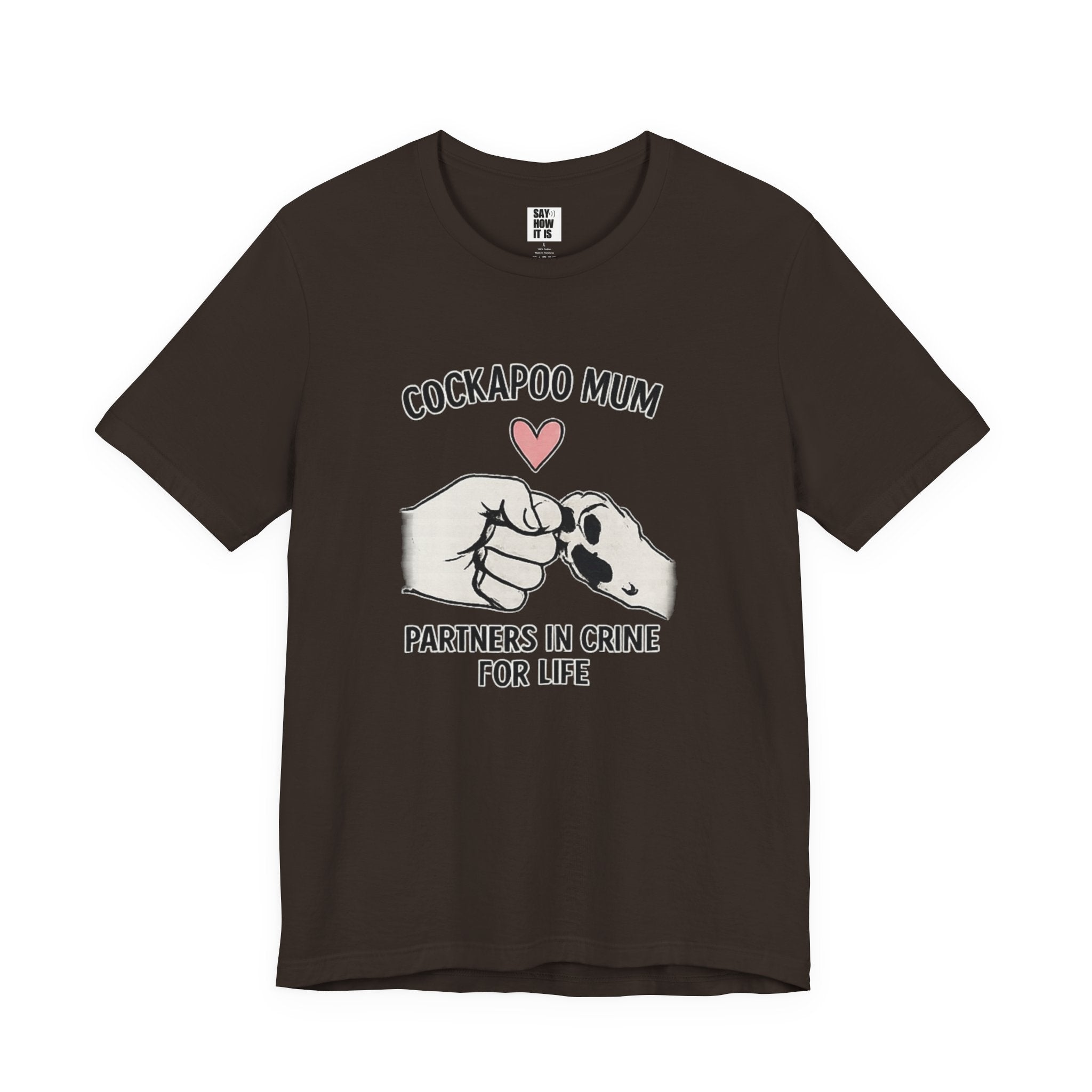 Cockapoo Mum T‑Shirt – "Partners in Crime for Life"